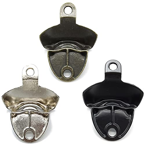 Tihood 12Pcs Wall Mounted Bottle Opener Vintage Beer Bottle Opener Suitable For Bars Ktv Hotels Homes（Green Bronze, Silver, Black） #TOP2