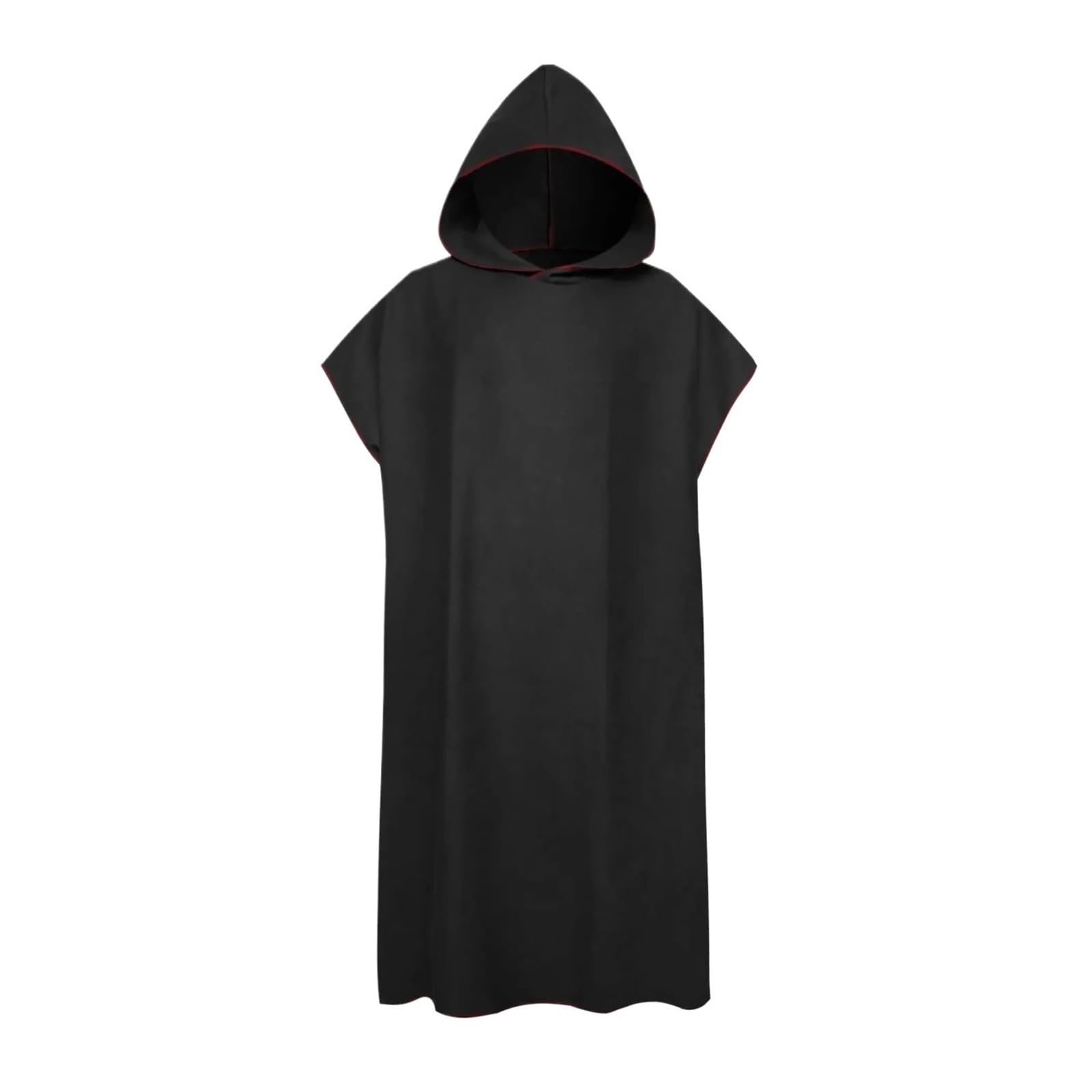 CHTKAGV Microfiber Hooded Towel Quick Dry Changing Robe Cape for Swim, Beach, Travel, Surf, and Sauna(Black)