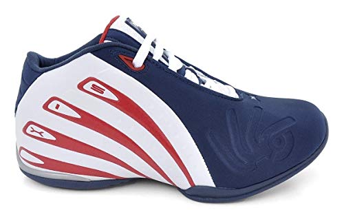 Tênis Masculino Basquete Six Street Casual Cano Médio Azul e Vermelho 40