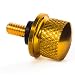 Stainless Seat Bolt for Harley Davidson - Yellow Gold Billet Aluminum Hard Anodized Screw