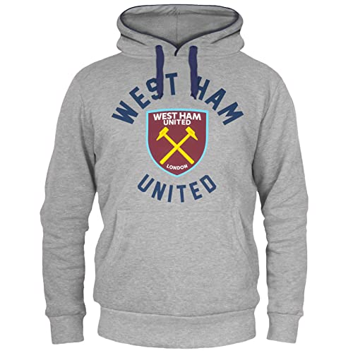 West Ham United FC Official Soccer Gift Mens Fleece Graphic Hoody3