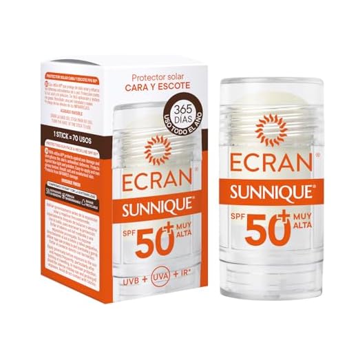 Ecran Sunnique - Crema Sólida FPS 50+, Protección Alta UVB + UVA e IR-A, Anti Polución y Luz Azul, Protege la Piel, Fórmula con VitEox 80, Resistente al Agua - 30 ml