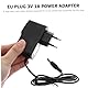 DOITOOL Ladegerät Stecker 3V 1A Power Adapter 55Mm X 21Mm Power Adapter 55 * 21Mm Power Adapter Schwarz