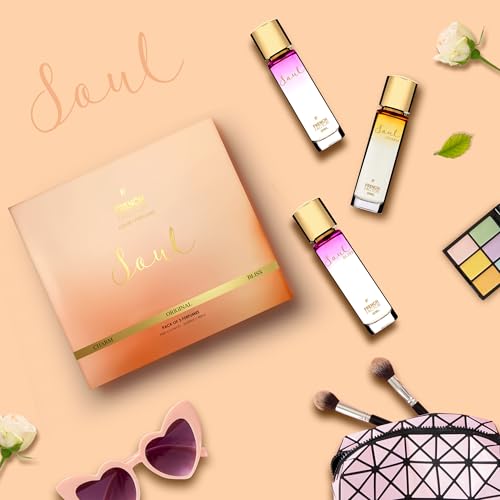 Image of French Factor Soul Perfume Gift Set For Women Long Lasting Luxury Perfume Combo Eau De Parfum Gift For Girls Made In India (Pack of 3, 30ml each)