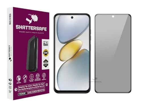 Image of Anti-Spy Privacy Tempered Glass Compatible For Tecno Spark GO 1 [Pack of 1]. 9H Hardness, Anti-Scratch, Edge-to-Edge Protection With Easy Installation Kit & Case Friendly Fit.