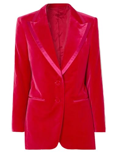 Blazer en velours boutonné pour femme Ulnomio | Veste à revers