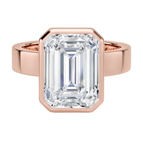 5 Ct Emerald Cut IGI Certified Lab Grown Diamond Ring For Women