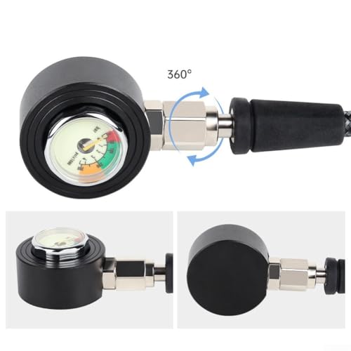 Appareil surveillance pression plongée lisible de nuit 15 cm