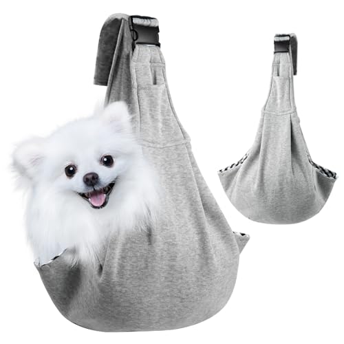 Transportin Perro Pequeño Transportin para Gatos Bolso Duradero para Perros y Gatos para Actividades Al Aire Libre, Escapadas De Fin De Semana y Paseos con Perros y Gatos (Gris)
