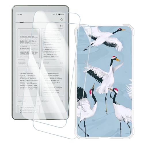 OAGELIM 2�Z�b�g �X�N���[���v���e�N�^�[ + �P�[�X Viwoods AiPaper Reader C 6.13 2025 (6.13 �C���`) �Ƃ̌݊������� �A�[�e�B�X�e�B�b�N�J�X�^���v�����g�J�o�[�Ƌ����K���X�t�B���� �X�N���b�`�h�~ (��)