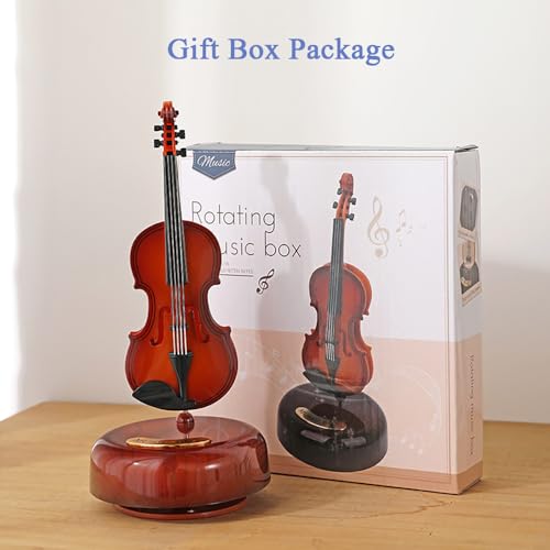 AzsVbvs Vintage Music Box, Classical Gramophone Music Box Instrument Ornaments for Home Decoration Housewarming Desktop (Guitar)