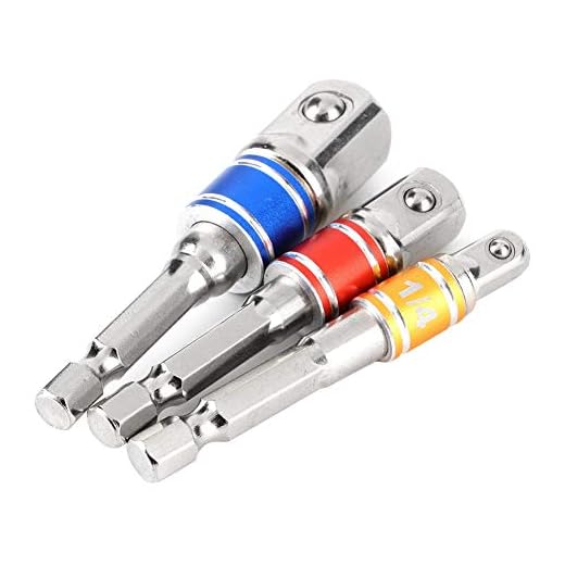 3Pcs Hex Drill Bit Socket Adapter Set