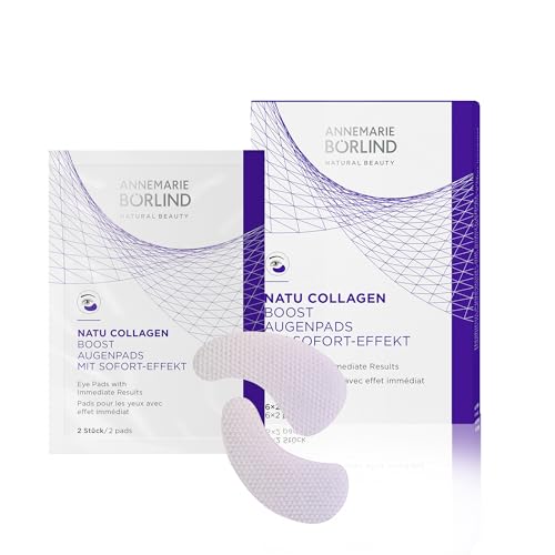 ANNEMARIE BÖRLIND NATUCOLLAGEN BOOST Augenpads (6x2 Stk.) - Sofortiger Straffungseffekt, Veganes Natucollagen und botanische Hyaluronsäure für intensive Feuchtigkeit und Reduktion von Fältchen