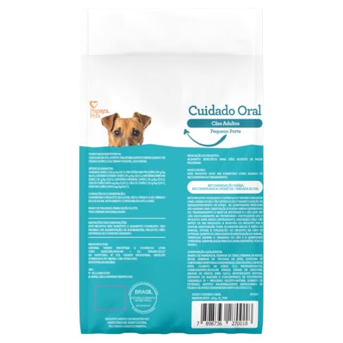 Chalesco Snack da Papaya Pets Cuidado Oral para Cães 110 g Porte P Sabor Frango