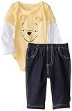 Disney Baby Baby-Boys Newborn Pooh 2 Piece Pant Set, Multi, 6 Months