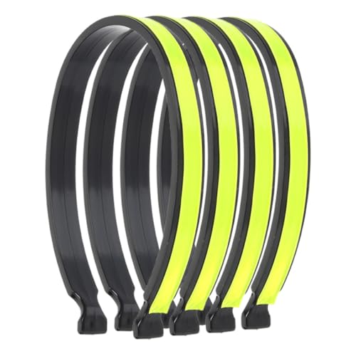 ifundom 4Pcs Reflective Trouser Clips for Cycling Removable Bike Clips Reflective Bands for Safe Riding Outdoor Sports Running and Exercise Accessories