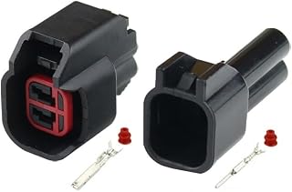1/5/10/20/50 Sets 2 Pin 7283-5967-30 Wiring Harness Plug EV6/EV14 Car Fuel Injector Connector(Sky Blue,1 Set)