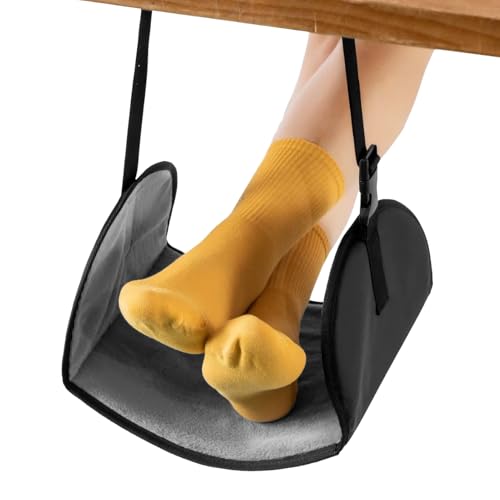 Hammaca Pies Para Avion | Longitud Ajustable Pies Viaje | Soporte Ergonómico Para Piernas En Vuelos Y Oficina | Imprescindible Para Oficina En Casa Tren Trabajo Y Pausa