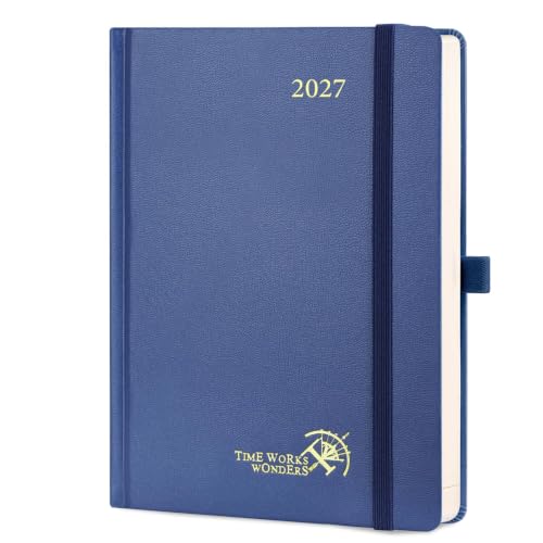 Planificador 2027 agenda de oficina POPRUN CEHBTA5-NYB organizador anual de escritorio