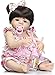 Mopoq 24 pouces poupées réalistes Réincarné bébé main en silicone vinyle Doll Baby Girls simulation Yeux fille Ouvrir Le cadeau