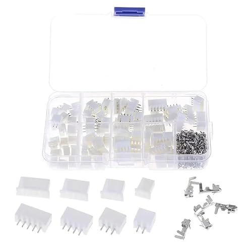 VWWJCCRO 230pcs 2.54mm Male and Female Pitch Terminal Kit XH2.54 PH2.0 2p 3p 4p 5 pin Housing Pin Header JST Connector Wire Connectors