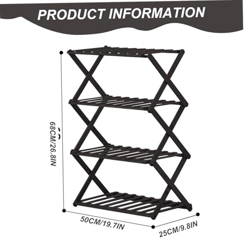 Support de refroidissement pliable en bambou 4 niveaux pour cuisson et rôtissage - 7