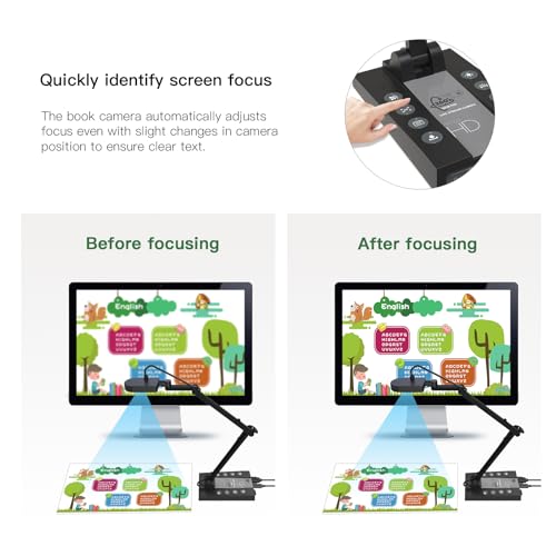 Cámara de documentos USB con luz LED regulable para clases virtuales fluidas 4