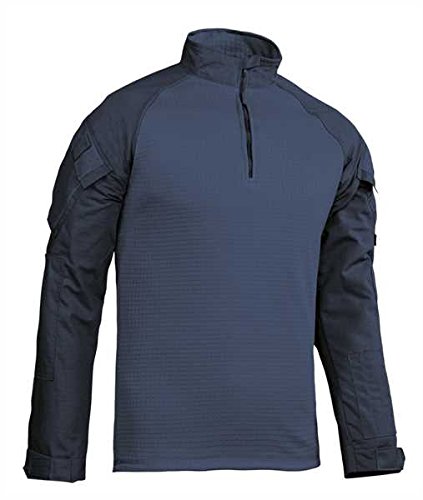 Tru-Spec Men's T.r.u. 1/4 Zip Winter Combat Shirt, Navy, Medium Long #TOP6