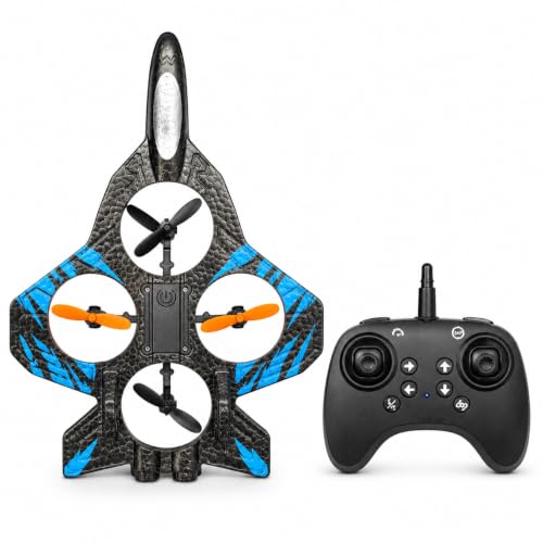 Image of RC Fighter Jet Drone for Kids with 2.4GHz Remote Control, 360 Flip, One Key Takeoff & Landing, Headless Mode, LED Lights, EPP Foam Body, Indoor Outdoor Flying Toy