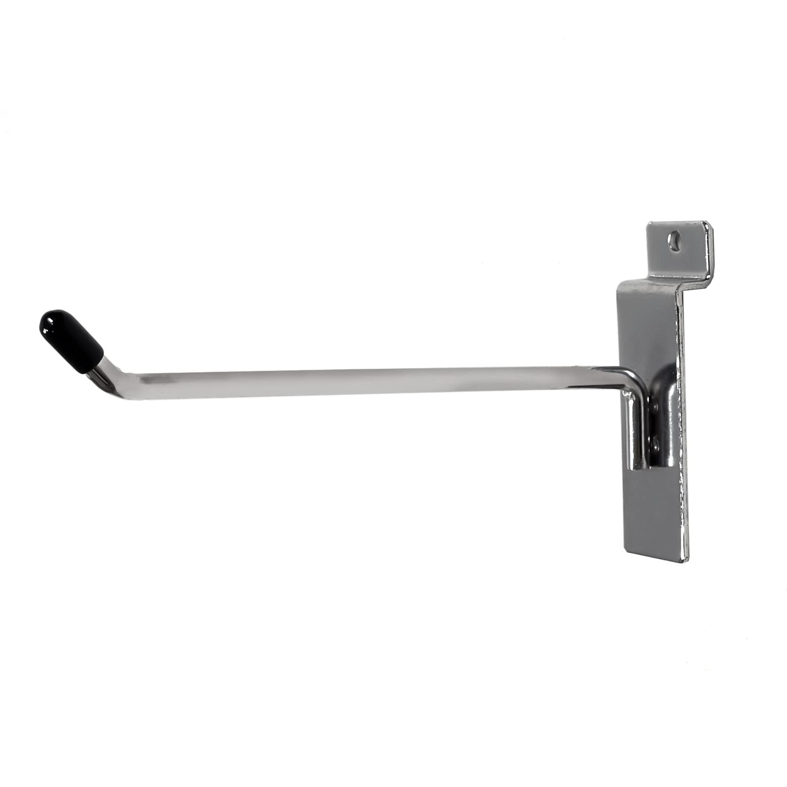 SLATWALL Single Hooks x25 Chrome 5 Sizes Shop Display (J8+) (150mm / 6")