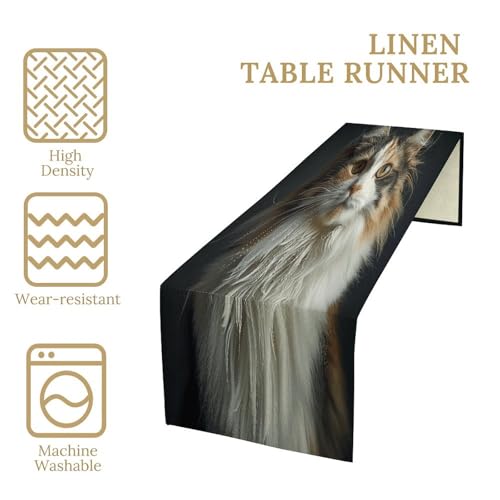 Chemin de table épais en fourrure pour une décoration saisonnière - 4