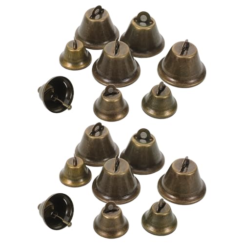 Cloches en métal vintage bronze pour carillons éoliens et décorations de Noël