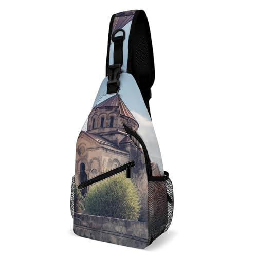 Sac de poitrine d'église arménienne blanc 20x10x38 cm pour voyage