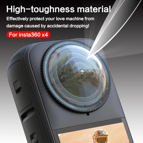 Image of Insta 360 One X4 2Pcs Dual Lens Protector Guard | Tempered Glass Lens Cover for Insta 360 Action Camera | Dust Proof, Anti-Scratch, Protective Accessories for One X4