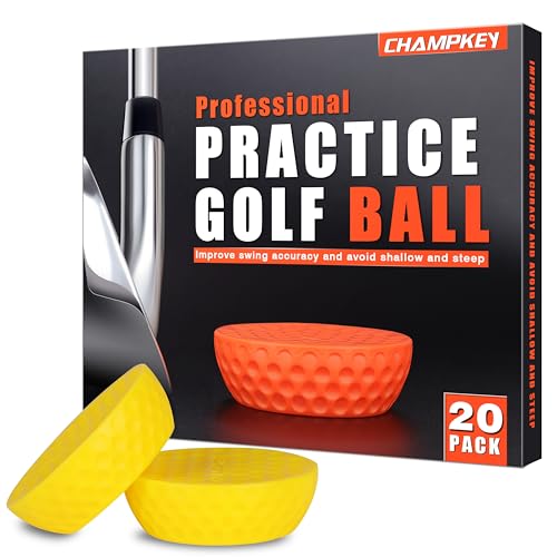 CHAMPKEY Precision Practice Golf Balls 20 Pack - Soft Rubber