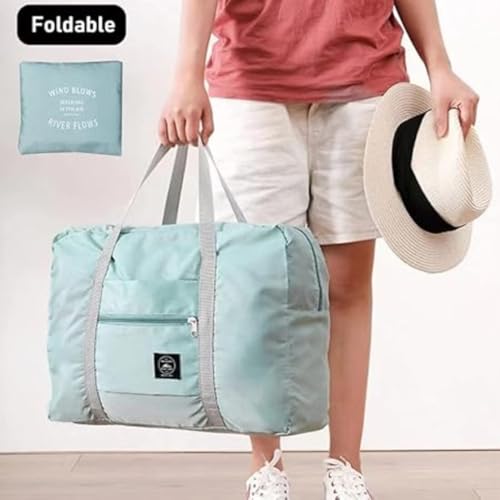 HEXAHOME Travel Foldable Nylon Duffle Tote Bag - Portable Waterproof Lightweight Carry On Luggage Sport Folding Duffle Bag Weekender Overnight Gym Sports Bag for Women's Girl(Multicolor) 6 41bilXjfRhL
