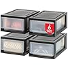 Amazon.com: IRIS USA 6 Qt. Small Plastic Stacking Drawer, Stackable ...