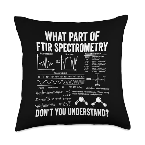 FTIR Fourier-Transform Infrared Spectroscopy Understand Throw Pillow