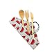 Set di posate in bambù Set di posate riutilizzabili Set di utensili in bambù Posate in legno Posate da viaggio ecologiche Zero rifiuti