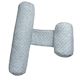Bemonew Oreiller compensé pour Nouveau né, 1 cale pour dormeur latéral, Oreiller Anti roulis réglable avec Tissu Frais et Respirant, 7, 87 à 9, 45 Pouces, Gris