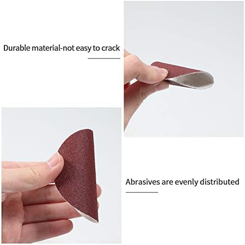 SPEEDWOX 100pc 3 Inch Sanding Discs Hook and Loop Sandpaper 120 Grit Sander Disc Sanding for Drill Grinder Rotary Tools No Hole