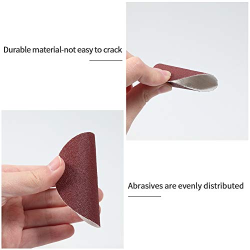SPEEDWOX 100pc 3 Inch Sanding Discs Hook and Loop Sandpaper 120 Grit Sander Disc Sanding for Drill Grinder Rotary Tools No Hole