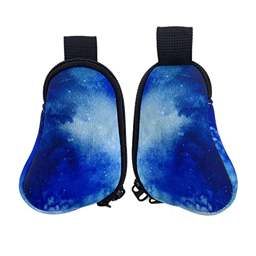 Image of Wanty Asthma Inhaler Holder Neoprene Protective Portable Carrying Bag Travel Inhaler Mini Case Sleeve for L-Shaped Inhaler, Inhaler Not Included (Blue Sky)