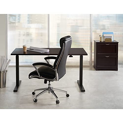 Image of Realspace Magellan 60 inch W Pneumatic Height-Adjustable Standing Desk, Espresso