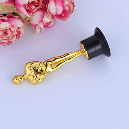 Troféu de ouro Amosfun com formato de pessoa de ouro, troféu em forma de pessoa de ouro, troféu para