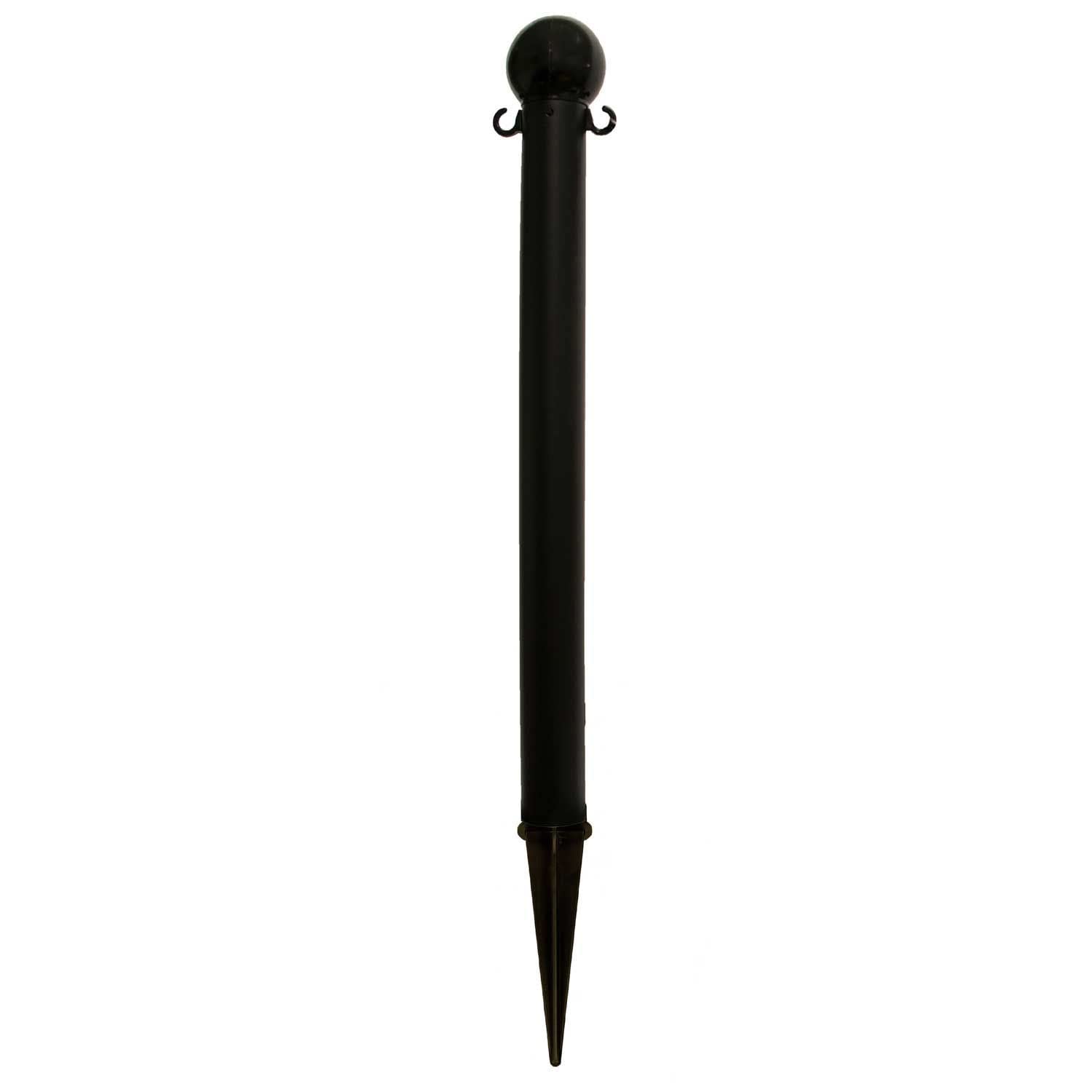Ground Poles by Mr. Chain – 16.25"L x 14.13"W x 32"H, Hdpe With Uv Inhibitors, Black, Model 95503