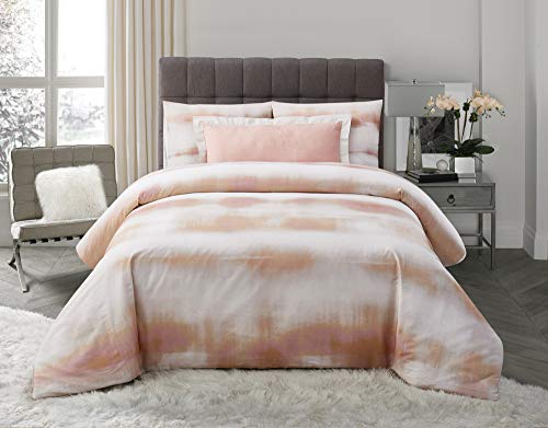 Vince Camuto Como Comforter Set, Full/Queen, White/Tan #TOP3