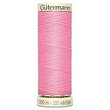 Gutermann coudre tous les fil 100 m-Bobine - 758 Rose bonbon