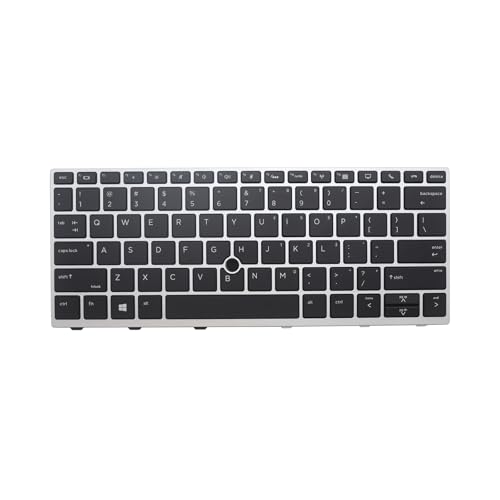 New Keyboard Replacement For Hp Elitebook 730 G5, 735 G5, 830 G5, 836 G5, L15500-001 L07666-001 Silver Frame Backlit