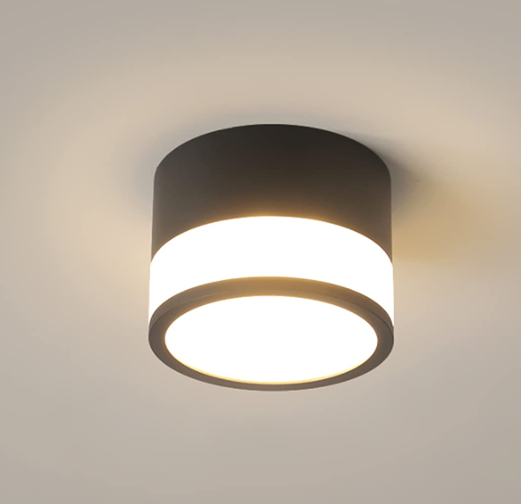 Éclairage tricolore plafonnier LED 18W pour couloir entrée et salle de bain
